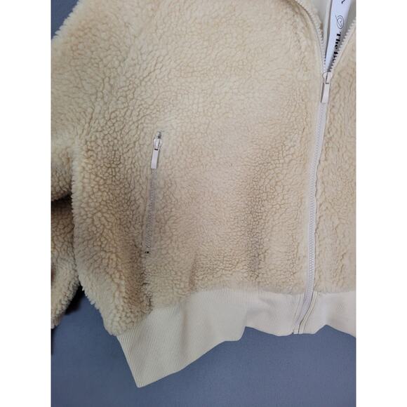 The Drop Women's Lee Sherpa Bomber Jacket Sandstorm Size 2X - Picture 4 of 9